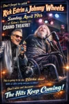 April 19, 2026 Poster for a show at Salem's historic Grand Theater. Johnny Wheels and The Swamp Donkeys are opening for Rick Estrin and the Nightcats. This is a benefit concert for NW Hub Bike Shop