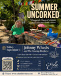 9/11/2026 6pm Eola Hills Winery show poster showing Johnny Wheels at the merchandise table.