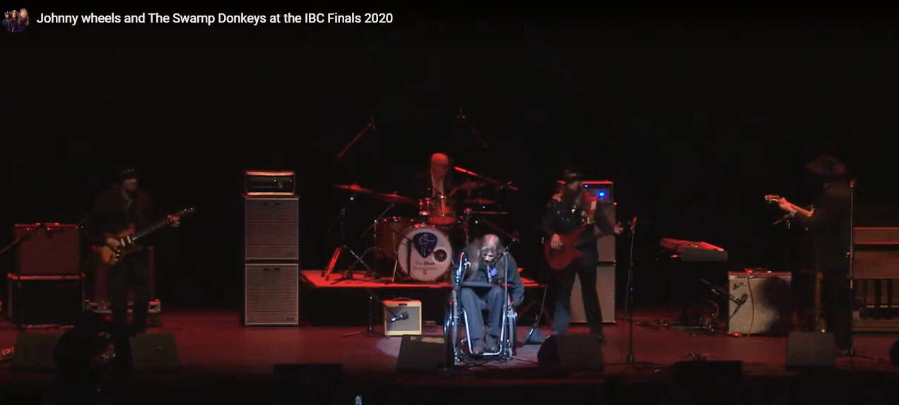 Johnny Wheels & The Swamp Donkeys at 2020 International Blues Challenge Finals - at the Orpheum Theatre-Memphis, TN